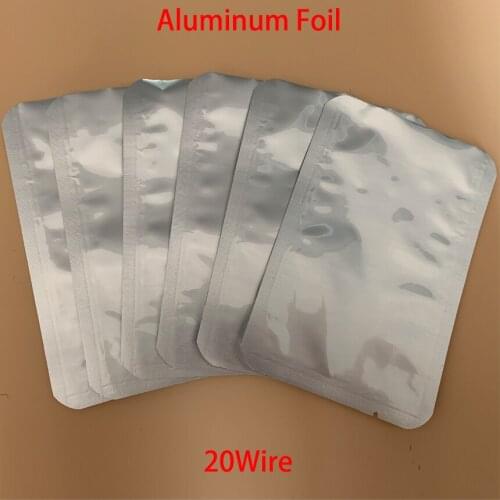 9*13cm 9x13cm 10*15cm 10x15cm 11*16cm 11x16cm Aluminum Foil Open Top Food Tea ESD Vacuum Anti Static Shielding Pouch Storage Bag