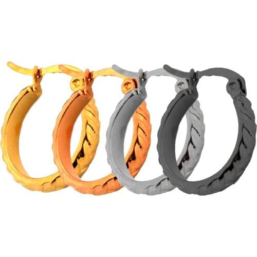 BTEN Punk Gold Color Stainless Steel Hoop Earrings for Women Minimalist Small Circle Ear Buckle Huggie Earrings Hip Hop Jewelry