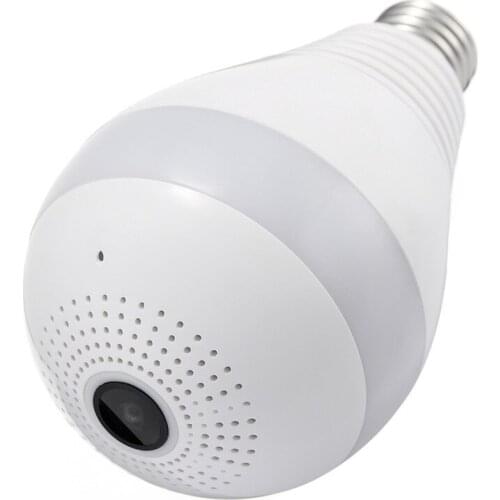 1080P 360 degree Wireless IR Camera Bulb Light E27 Fisheye Smart Home CCTV Home Security WiFi Camera Panoramic