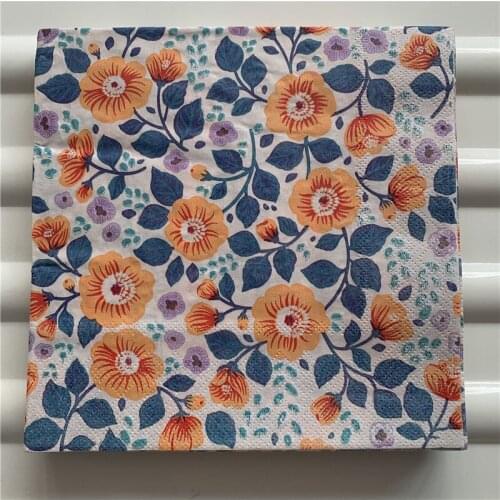 Decoupage wedding vintage napkin paper elegant tissue flower rose handkerchief birthday party Xmas beautiful serviettes decor 20