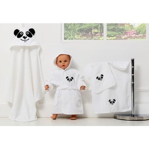 Airycot Baby Bathrobe Set Panda (5 Pieces Baby Set)
