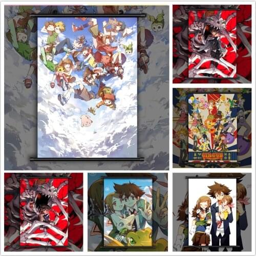 Digimon Adventure Anime Manga HD Print Wall Poster Scroll