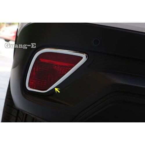 For Mitsubishi Eclipse Cross 2017 2018 2019 2020 Car ABS Chrome Body Cover Trim Back Tail Rear Fog Light Lamp Frame Stick 2pcs