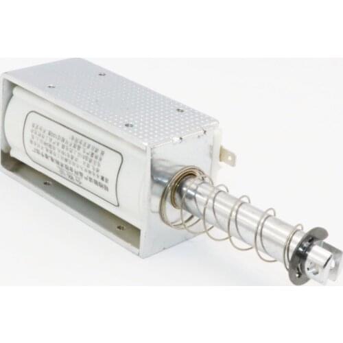 Electromagnet long stroke 60mm suction 15KG push-pull electromagnet AC and DC 12V24V220V self-reset