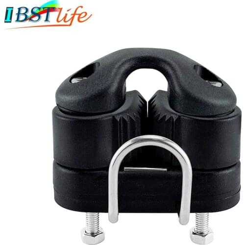 Black Composite Ball Bearing Cam Cleat with leading Ring Pilates Equipment Boat Fast Entry Rope Wire Fairlead Sailing Accessorie