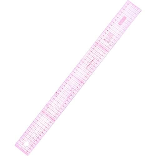 LMDZ 54 cm Plastic Sewing Tailor Shared Double Side Metric Straight Ruler Transparent Yardstick Patchwork Cloth Cutting Rulers
