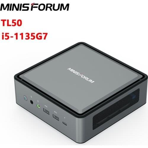 MINISFORUM TL50 Mini PC Intel Core i5-1135G7 Windows 10 Pro 12GB DDR4 256GB/512GB SSD 2.4G 5G WiFi BT Mini Pc Gamer Computador