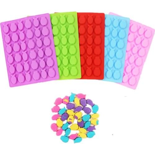 Cartoon Funny Fish Silicone Gummy Molds Candy Chocolate Geometry Clouds Ice Cube Moulds K381