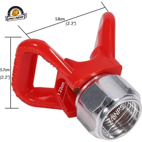 PHENDO Airless Tip guard red for Airless spray nozzle for Grac Wagner Airless spray gun Seat Guard Guide,airless paint Sprayer