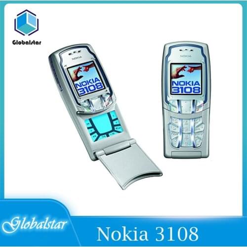 Nokia 3108c refurbished Original Unlocked Nokia 3108 Phone 1.45 inch GSM Old Cheap Phone one year warrnty Free shipping
