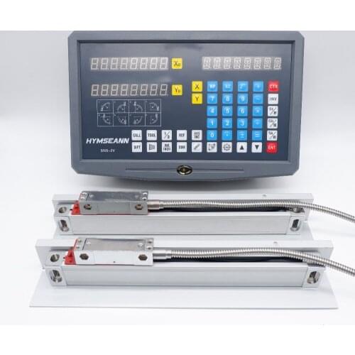 New SNS-2V Display 5um Milling Lathe 2 Axis DRO Digital Readout And 0.005mm TTL EIA-422-A Digital Linear Scale Encoder Sensor