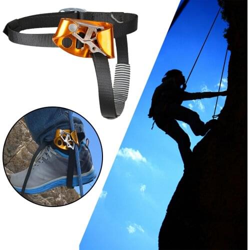 Outdoor Rock Climbing Foot Ascender Left or Right Foot Ascender Riser Rock Climbing Mountaineering Equipment Device Gadgets