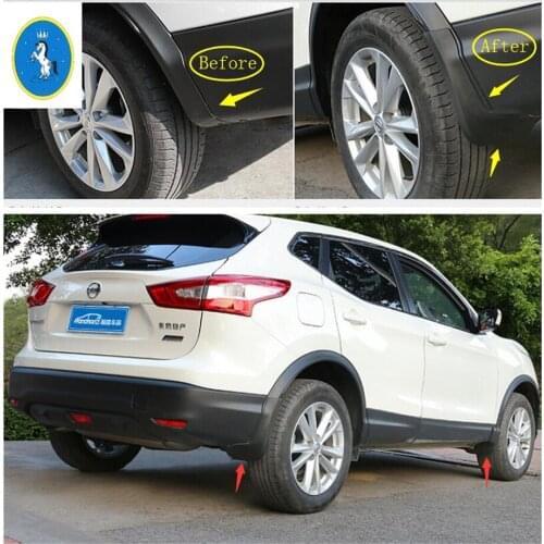 Front + Rear Mudguards Mud Splash Flaps Muds Fendercar Protector Covers Kit 4 Pcs Fit For Nissan Qashqai J11 2014 2015 2016 2017