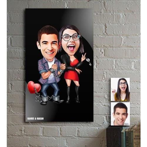 Personalized Cartoon Lovers Wooden 3d Table Model 3 High Quality Cost Effective Custom Design Cool Modern Wall Painting Gift