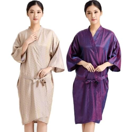 Salon Professional Hairdressing Gown Barber Shop Customer Hair Dyeing Clothes Beauty SPA Guest Robe Hairdresser Haircut Smock