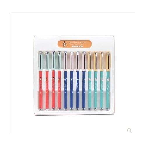 3PCS/LOT M&G Morning Flower stainless Primary color students 0.5mm cute pen Fountain Pen