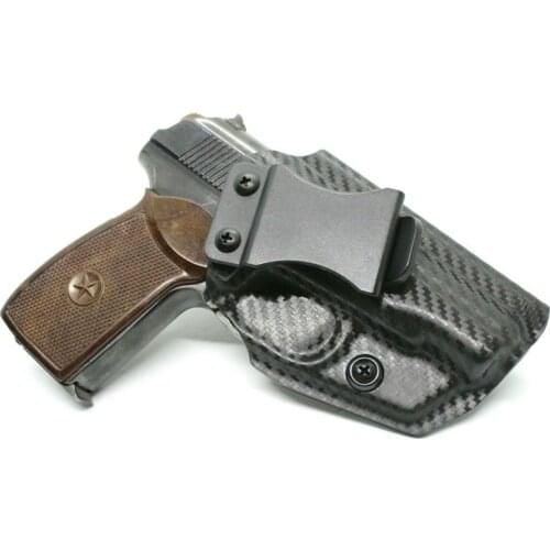 Carbon Fiber Concealment Kydex Internal Inside the Waistband Holster For Makarov Макаров ПМ 9x18mm Concealed Carry Belt Clip