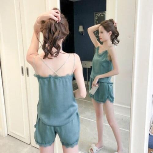 Tufaha Pajamas Womens Sling Sweet Cute Sexy Two-piece Set Home Clothes Pajama Set Women Two Piece Set Plus Size Sleepwear