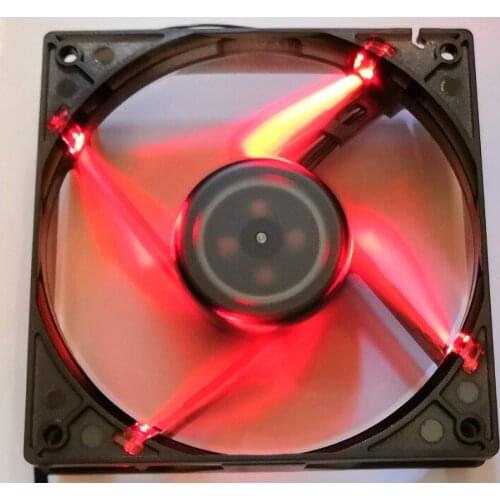 DAZA1225R2L For Lenovo AVC 12025 12cm Fan 4-Wire pwm fan Temperature 12V 0.60A Red LED cooling fan