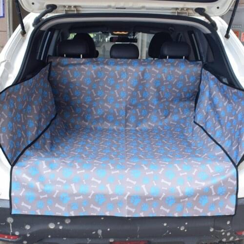 Waterproof Trunk Pet Car Seat Cover Dog Car Mat Foldable Oxford Pet Carriers pad Cats Dogs Protector Carrying Pet supplies