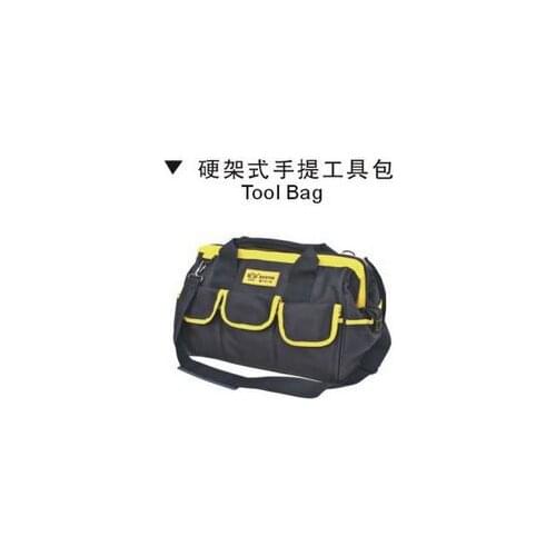 BESTIR Taiwan Made Excellent Quality Oxford PVC Big Size 45*25*32cm Stiff Frame Big Mouth Tool Bag,NO.05133