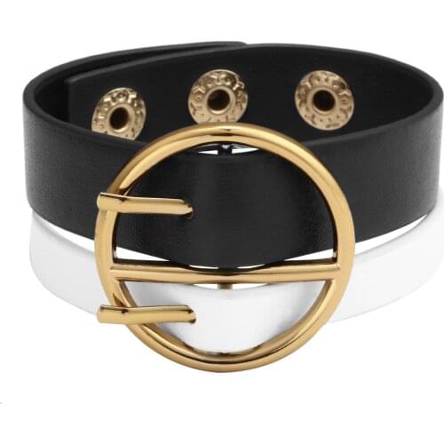 Fashion High Quality Leather Gold Color Bracelets Bangle For Women Fashion luxury Multilayer Wrap Bracelet Female Jewelry