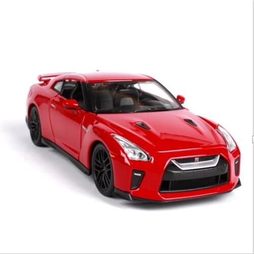 1:24 original factory bigo 2017gtr sports car simulation alloy car model car ornaments childrens birthday gift