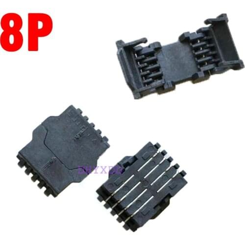 10PCS New Original ACA-SPI-004 K01 T02 FLASH IC Test Socket 8PIN Flash Memory Burning Slot Imported LOTES Connector