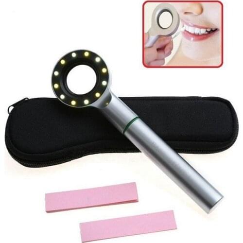 2pcs Dental LED Shade Guide Tooth Color Comparator Shade Matching Light Base Light