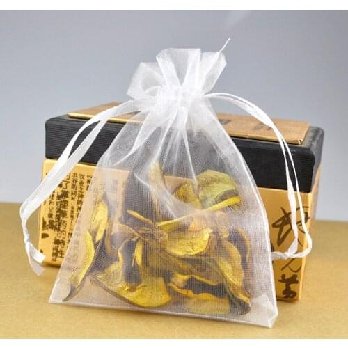 30x40cm (11.8"x15.7") 100pcs/lot White Organza Bags Big Jewelry Boutique Packaging Bag Party Wedding Favor Drawstring Gift Bags