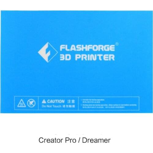 5pcs 232x154mm Flashforge Creator Pro / Dreamer / Dreamer NX 3D Printer Blue Heated Bed Tape Print Sticker Build Plate Tape