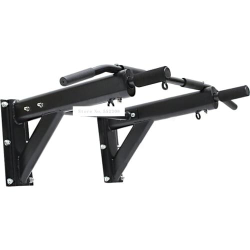 65 Wall Horizontal Bar Steel Plate Pull Up Device Wall Chin Up Bar Single Parallel Bars Sandbag Shelf Indoor Fitness Equipment