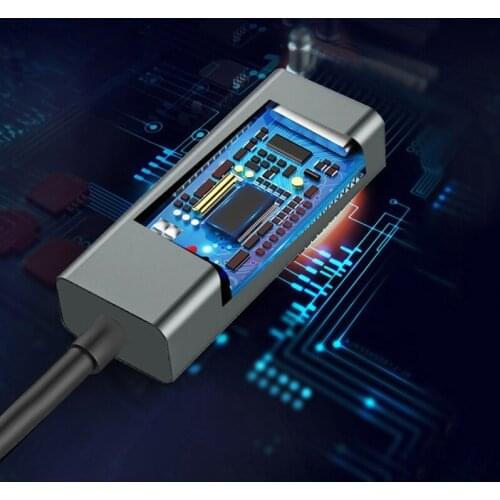 Type C to RJ45 Port Fast Ethernet Adapter for for macBook Pro P30 With Indicator