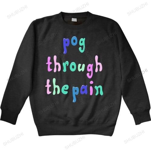 Anime autumn hoody Tommyinnit Pog Through The Pain Printed O-neck High Quality Oversized Men Funny Short hoodie