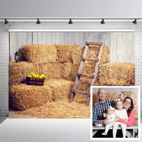 BEIPOTO Yellow Fall Festiva Photography Backdrops Haystack for Halloween Background Photo Booth Props photocall