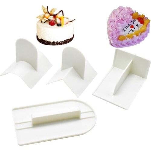 Cake Smoother Icing Fondant Cake Decorating Sugar Craft Icing Mold Plastic Cake Smoother Polisher Tools