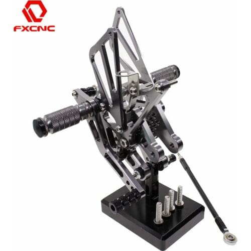 Quick Shifter Motorcycle Rearset For Suzuki GSXR1000 GSXR GSX-R 1000 K7 K8 Aluminum Footrest Rear Set Adjustable Foot Peg Pedal