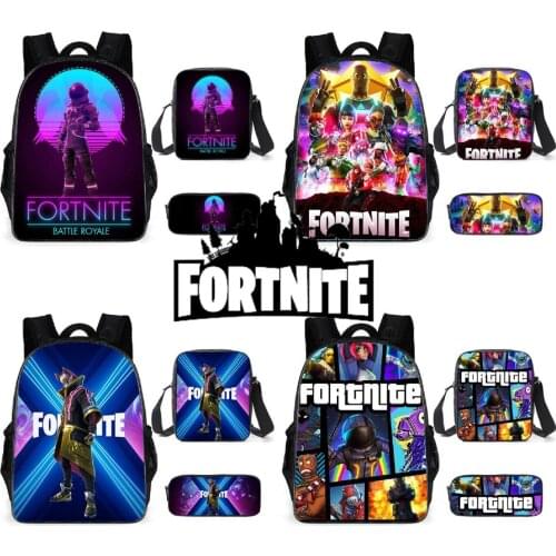 FORTNITE Battle Royale Backpack Victory Childrens 3D Cartoon Schoolbag For Primary School Comfortable Laptop Backpack Unisex