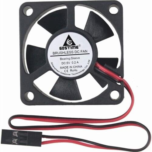 Gdstime 1 pcs 5V 35mm x 10mm Dupont 2Pin Small Brushless DC Cooling Fan 35x35x10mm 3.5cm 3510