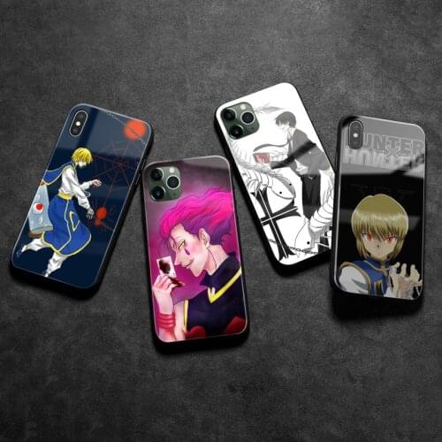 HUNTERxHUNTER HXH Gon Hisoka Kurapika soft silicone glass Phone case cover for iPhone SE 6s 7 8 Plus X XR XS 11 12 mini Pro max