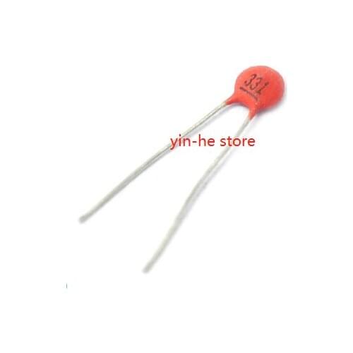 Ceramics capacitors 331 330 pf 50 v disk ceramic dielectric capacitors 100PCS