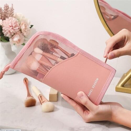 Makeup Bag Portable Travel Wash Bag Transparent Waterproof Skincare Storage Box Large Cosmetic Organizer