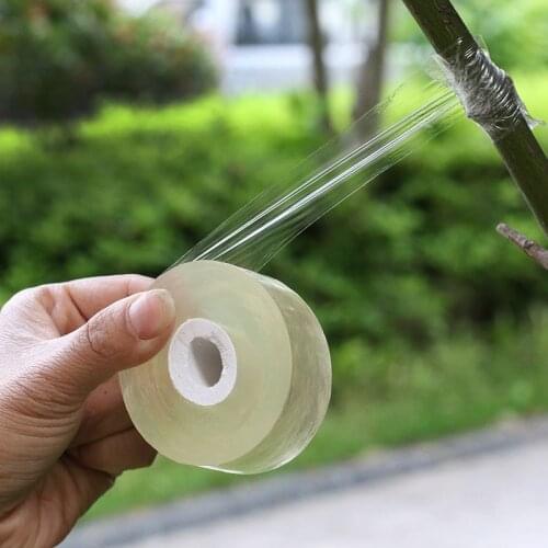 200M*2.5cm Plant Grafting Tape Garden tools Gardening Fruit Tree Branches Grafting Self-adhesive Transparent Sealing Film