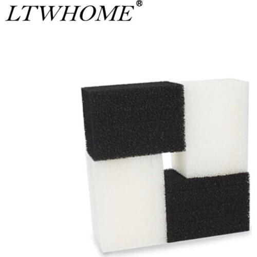 LTWHOME Compatible Foam Filters and Carbon Filters Set Suitable for Interpet PF3 Internal Filter