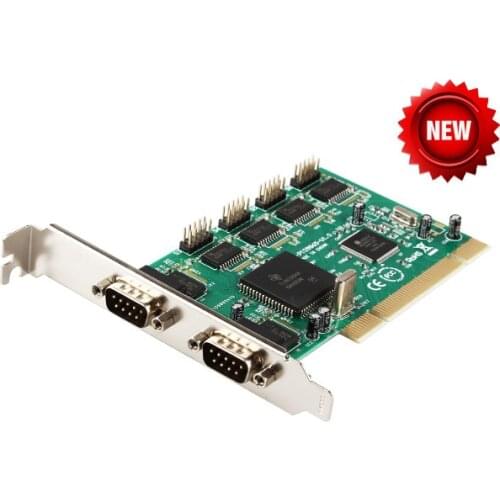 PCI Multiport Serial Card Serial port RS232 6 COM port 9-pin device PCI card industrial expansion Moschip 9865 chipset win10
