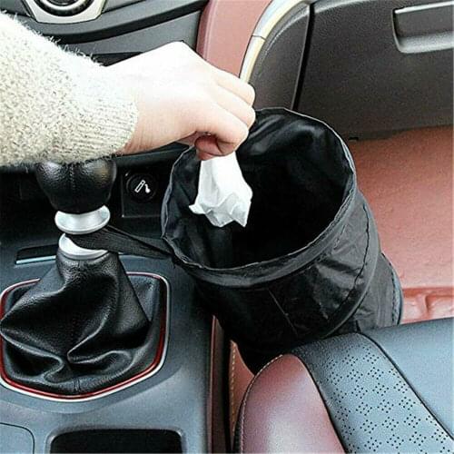 Vehicle-mounted Trash Can Garbage Bag Car with Folding Telescopic Car Creative Storage Supplies Car Interior Accesories