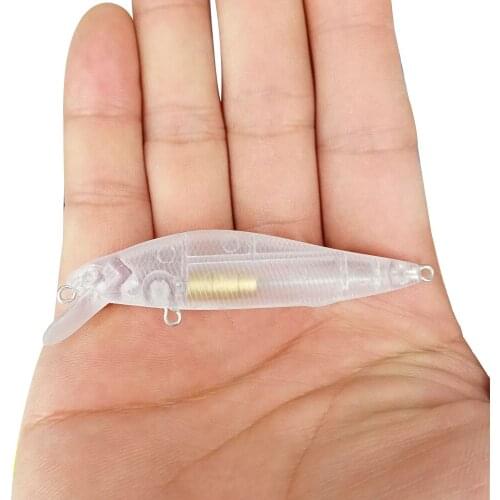 AS 1pcs Unpainted Minnow Fishing Lure 5g10g Topwater Sinking Wobbler Hard Crankbait Floating Tackle Pesca Swim Bait