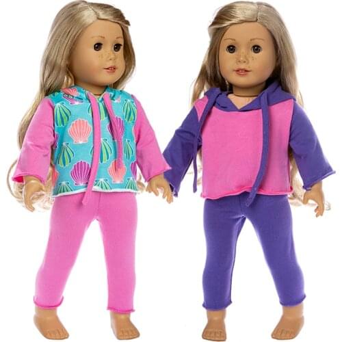 2019 New fleece Fit for American Girl Doll Clothes 18-inch Doll , Christmas Girl Gift(only sell clothes)
