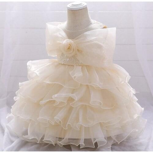 New White Flower Girl Dresses 2021 First Holy Communion Dresses For Girls Ball Gown Kids Party Dresses for Wedding