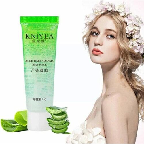 Wholesale New Pure Aloe Vera Gel Hyaluronic Acid Plants Cosmetic Skin Face Moisturizing Primer Cream Care Base Repair Makeu A3E5